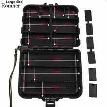 Romher высококачественные рыболовные сумки, водонепроницаемые рыболовные аксессуары, чехол, коробка для рыболовных приманок, коробка, ложка, крючки, приманки, чехол, сумки для хранения