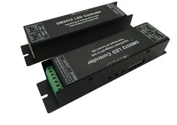 

10pcs/lot DC12V -24V 4A 4CH led digital dmx512 controller Decoder Led RGB Controller for rgb led strip