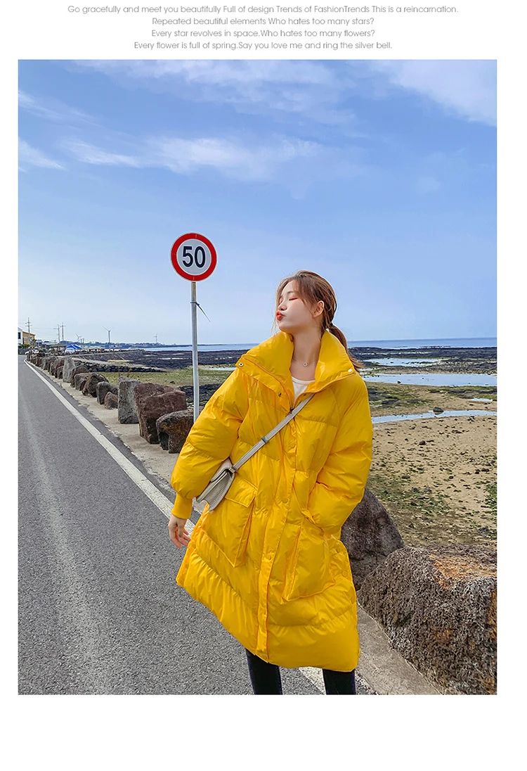 Oversized jacket women Thick Winter Warm Coat Long Down jacket Parka Glossy Thick cotton Jacket Winter Coat Women Windbreaker