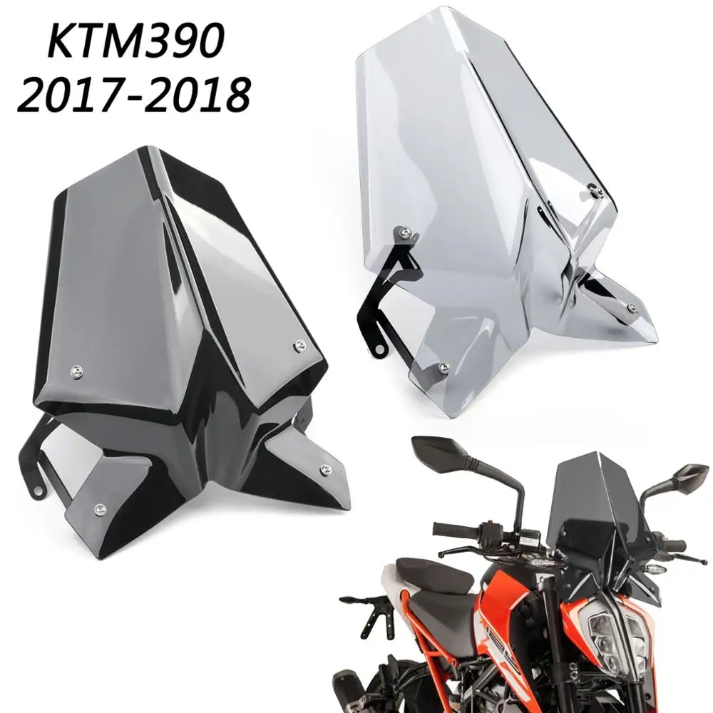 Artudatech ветровой экран лобовое стекло Щит с держателем для KTM Duke 125/390- ветровой экран мотоцикл ветровое стекло части