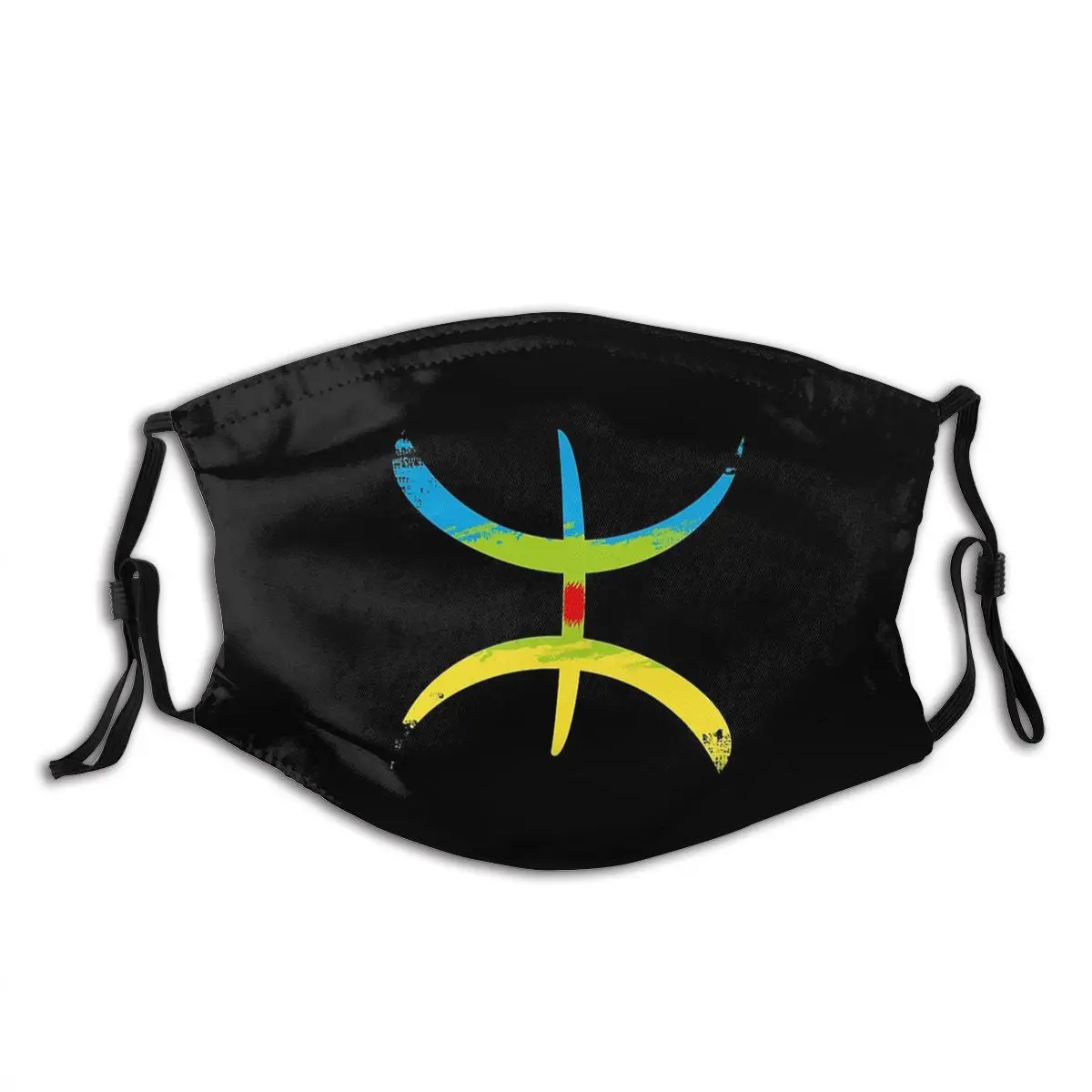 Berber Amazigh Flag YAZ Washable Mouth Face Mask Fabric Anti Haze Protection Respirator with Filters | Красота и здоровье