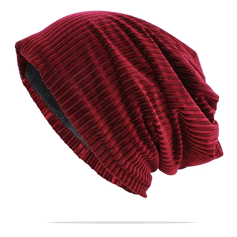 Красный LOVINGSHA Skullies Beanies для женщин аксессуары для мужчин теплая зимняя шапка модный дизайн унисекс Высокое качество Женская эластичная шапка HT148 - Цвет: Красный