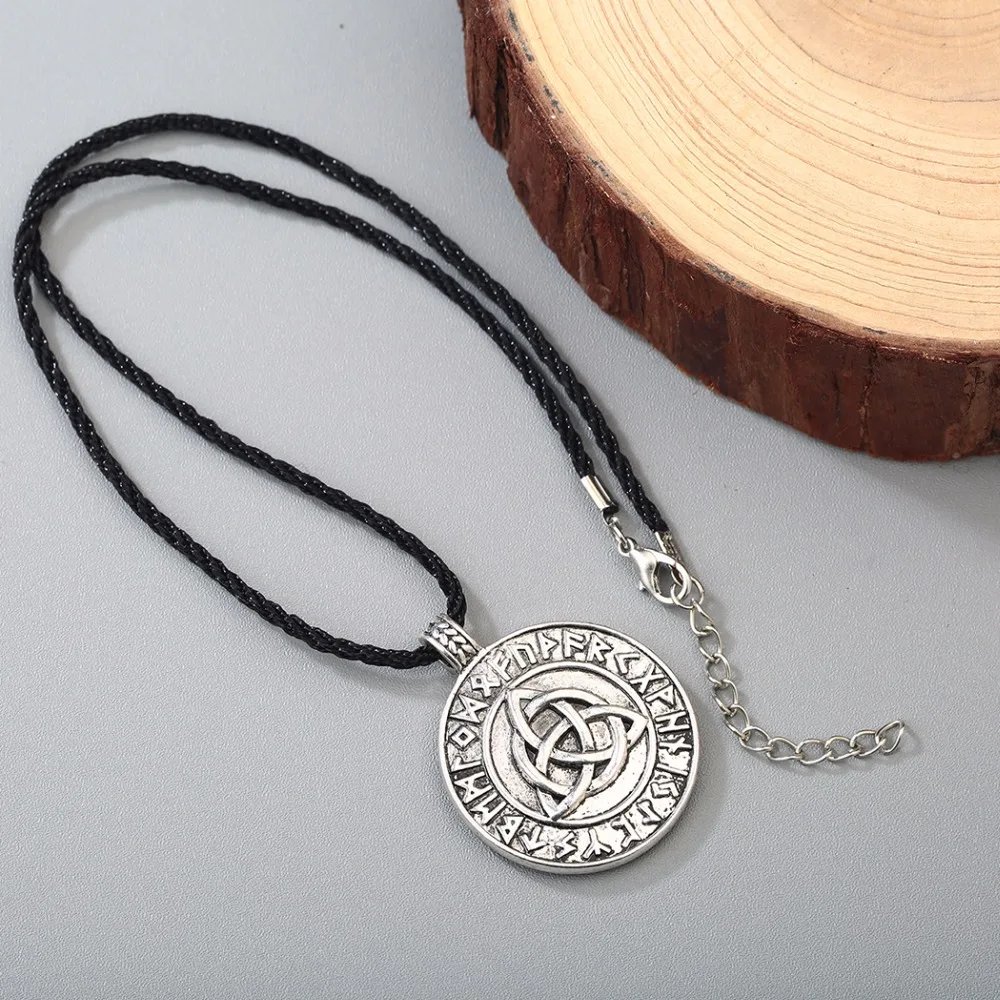 Чандлер кельти узел кулон ожерелье скандинавские Викинги руны талисман амулет крутящий момент счастливый амулет подарки