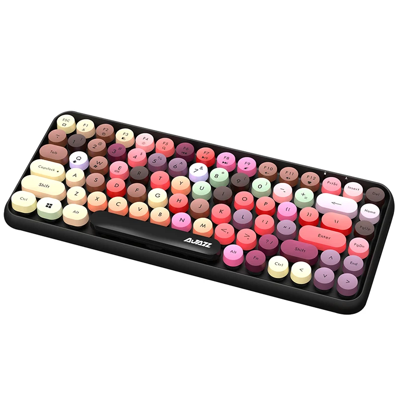 

[NEW] Retro Punk Wireless bluetooth Keyboard, Light Portable 84 Keys Keyboard Multimedia Mini Keyboard for PC Computer Laptop