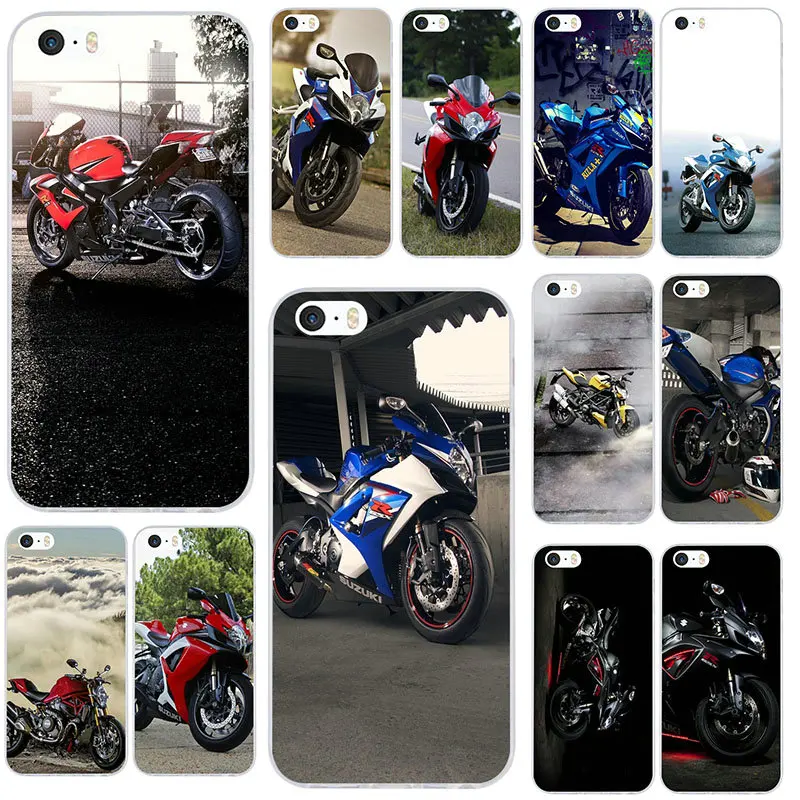 Мягкий чехол из ТПУ для Suzuki GSX R Kawasaki аксессуары мотоциклов iPhone 8 7 6 6S Plus X XR XS Max 5 Φ SE