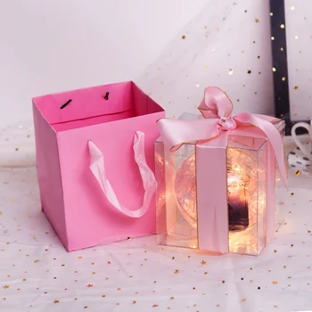 

Free shipping 1pcs wedding birthday meeting firend or wife husband gift favor box and bag