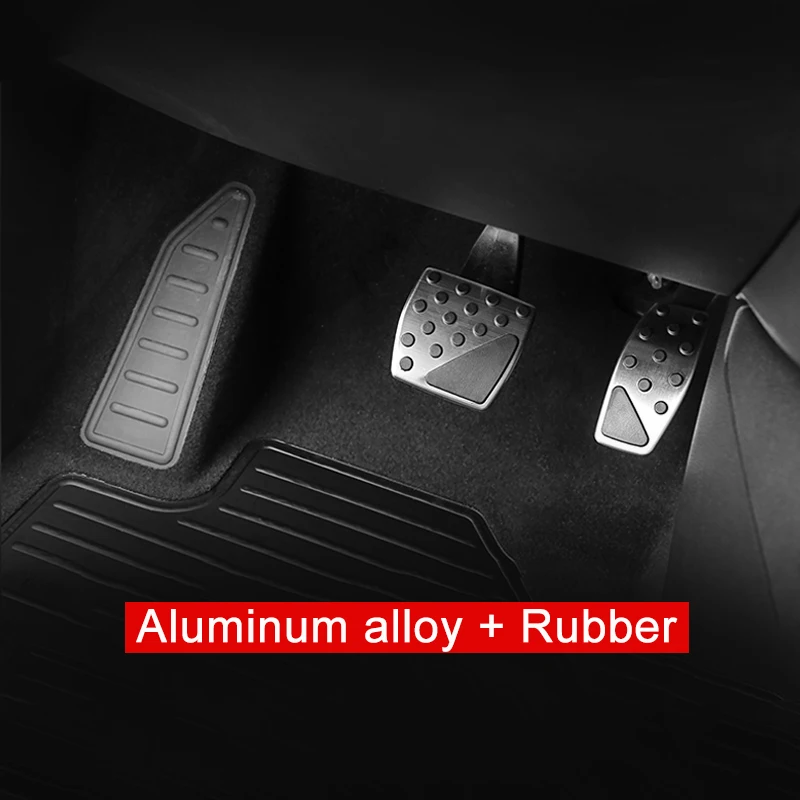 Aluminum Car Accelerator Brake Pedal Footrest Pedals Cover Pads For Jeep Compass-Renegade BU 2015 -