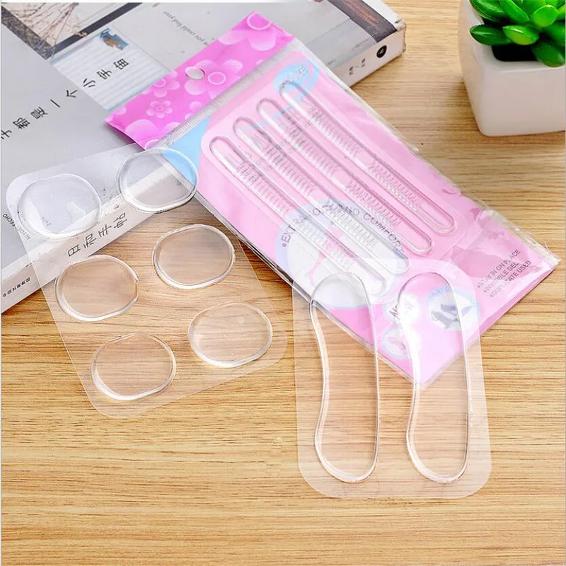 Shoe Insoles Heel Protector Pads Cushion Insole 6pcs/Pack Clear Insert Pad Insole High quality Fashion Silicone Gel Heel Cushion protector Shoe