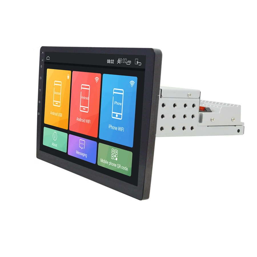 

Universal 1 Din Adjustable Android 8.1 10.1" 1080P Quad-core RAM 2GB ROM 32GB Car Stereo Radio GPS Wifi BT DAB Mirror Link OBD