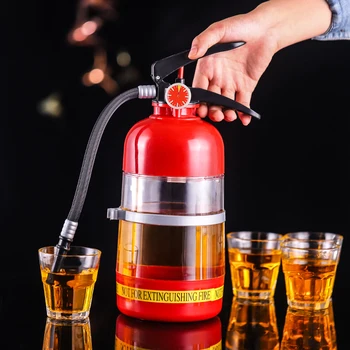 

1.5L Creative Wine Drink Dispenser Fire Extinguisher shape Party Beer Water Dispenser Beer Barrels Beverage Liquor Bar Accessory