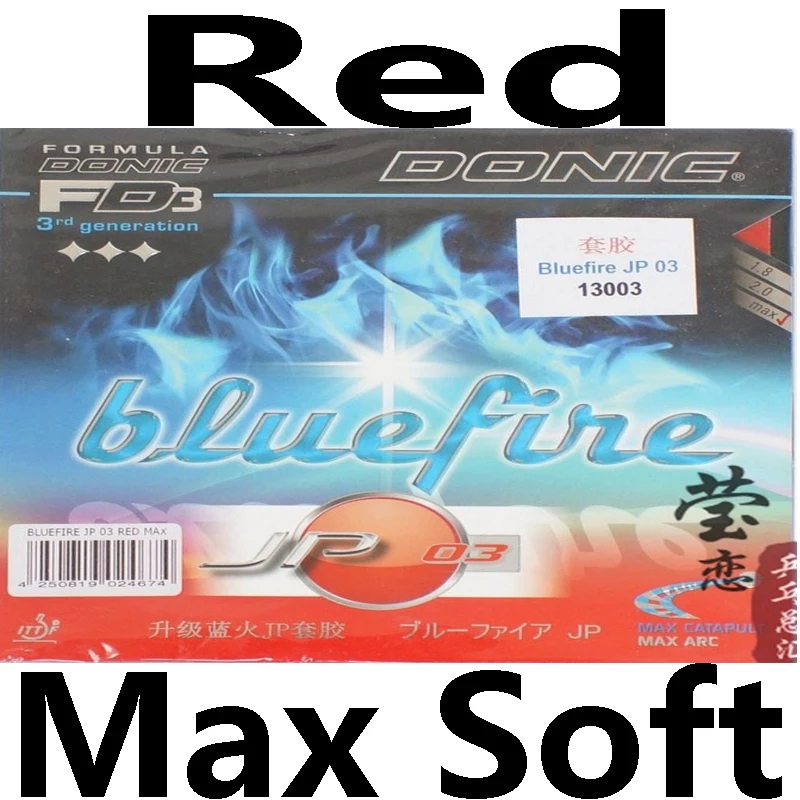 JP03 red Оригинальные Donic Bluefire JP01 JP02 JP03 ракетки для настольного тенниса, ракетки для настольного тенниса, спортивные ракетки - Цвет: JP03 red