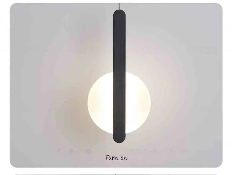 Nordic Modern Iron PVC LED Pendant Lights Lighting Home Decor Pendant Lamp Dining Living Room Bedroom Bedside Hanging Lamp