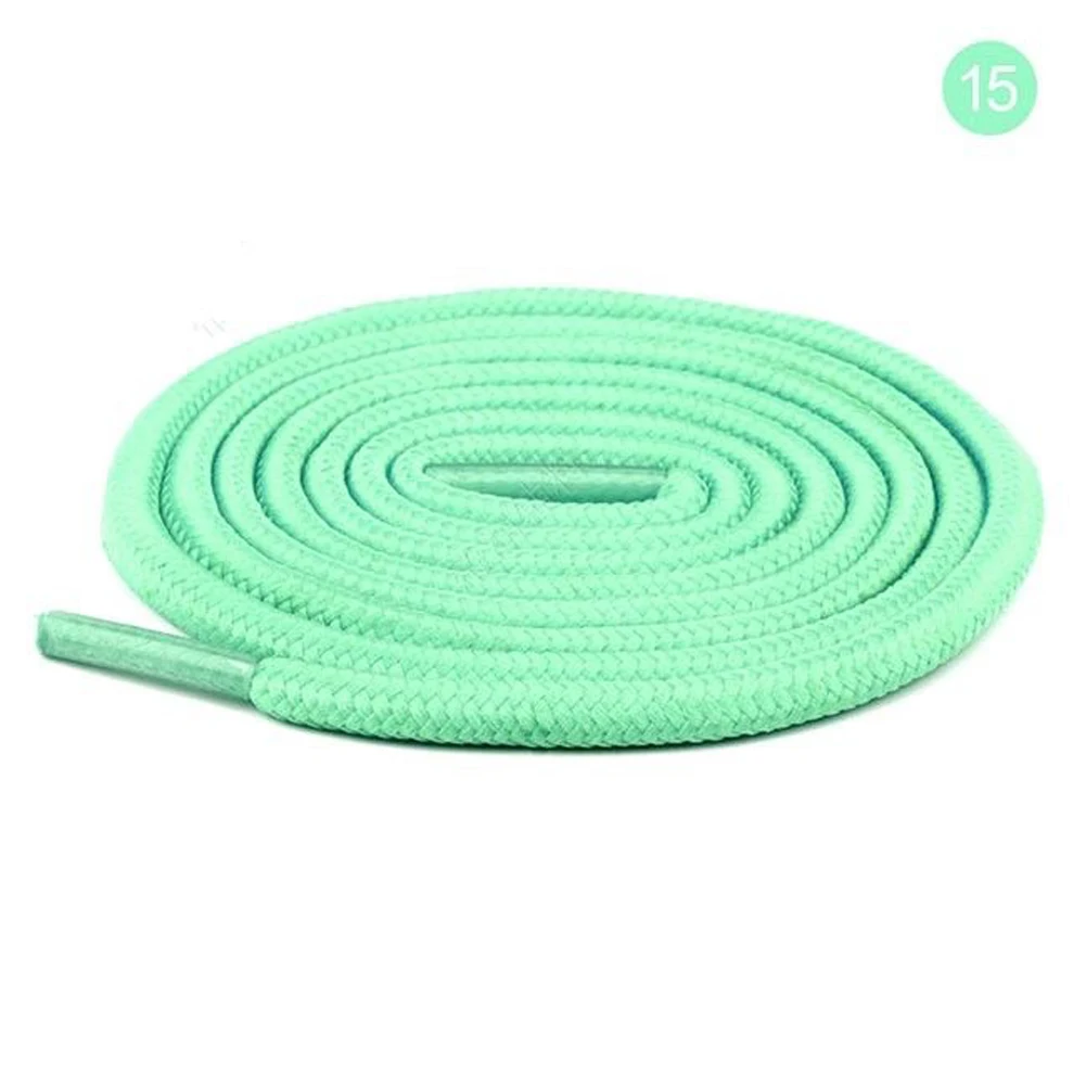 2022 New Shoelace Unisex Ropes Multicolor Waxed Round Cord Dress Shoe Laces Diy High Quality Solid 70-160Cm Colourful Shoelace