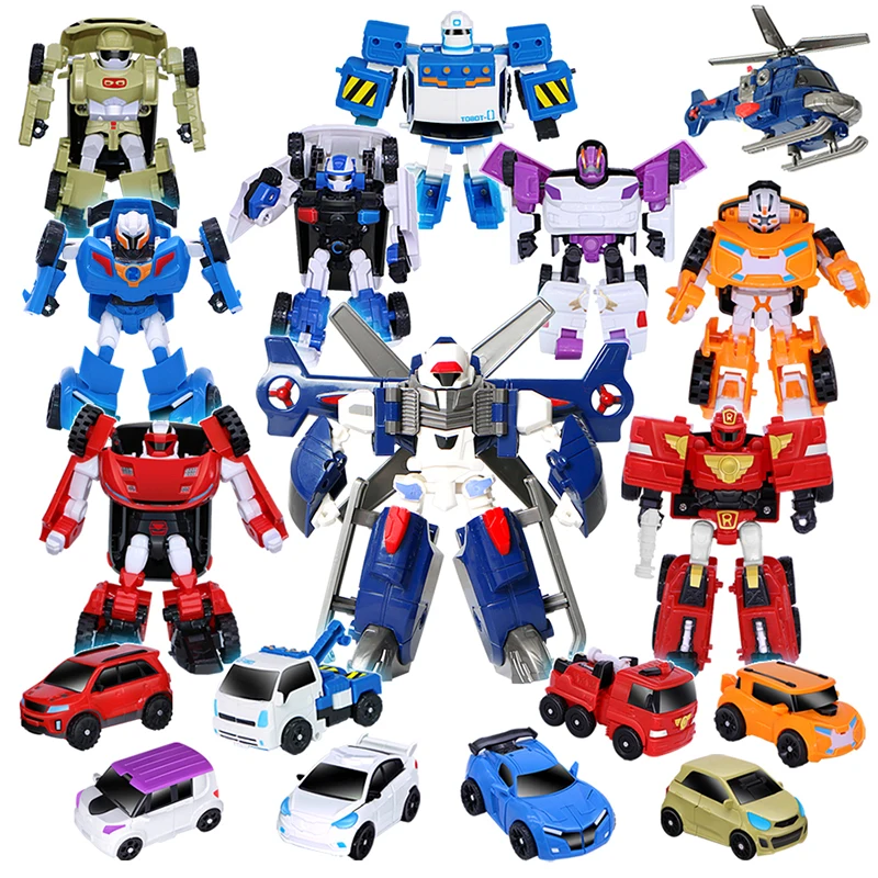 

Tobot Brothers Metamorphic Robot Mini Suit Combination Deformed Vehicle Series Transformation Toy Cars Helicopter Plane for Kids