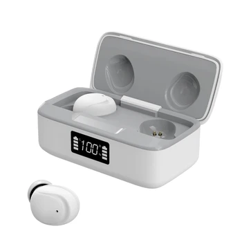 

2020 New TWS Wireless Bluetooth 5.0 Headset LED Display Earphones 9D HiFi With Microphone Stereo Sport Waterproof Earpiece
