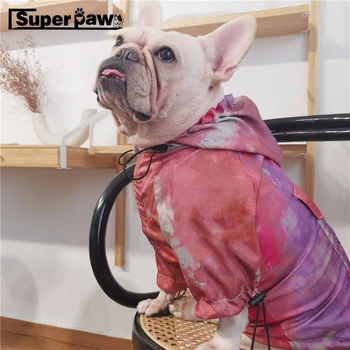 

Fashion Dog Camouflage Jacket Windbreaker Waterproof Raincoat Clothes Pet Hoodie Coat French Bulldog Pug Dropshipping LDC28