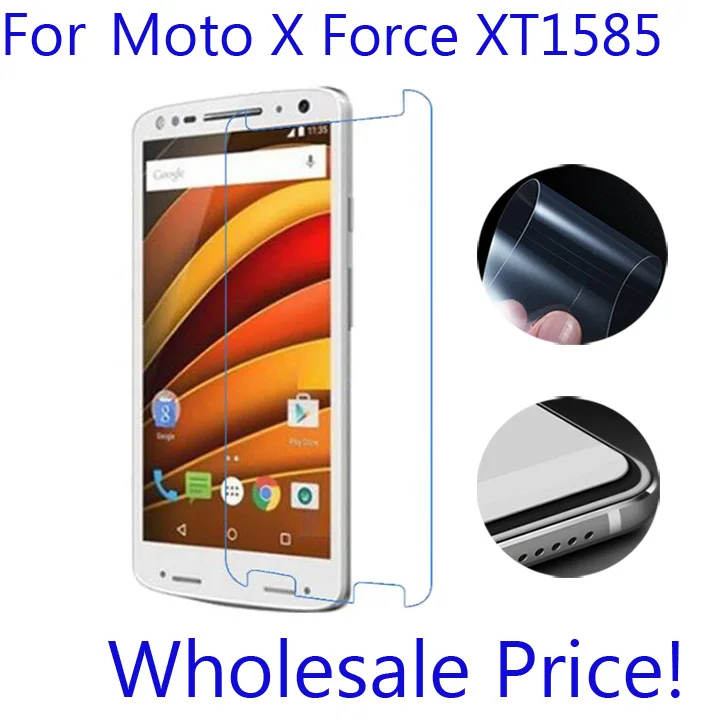 3 шт./партия мягкие Защитные пленки для Motorola Moto X Force Droid Turbo 2 XT1585 прозрачные/матовые/нано анти-взрывные защитные пленки - Цвет: X Force XT1585