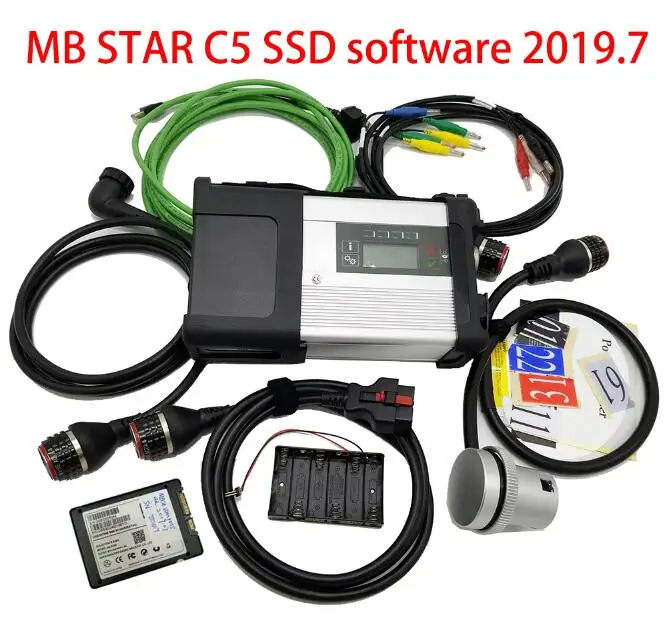 Лучшее Качество MB STAR C5 OBD2 диагностический инструмент MB SD Подключение компактный 5 функций как звезда Диагностика c4 Поддержка Wi-Fi с программным обеспечением - Цвет: C5 with SSD software