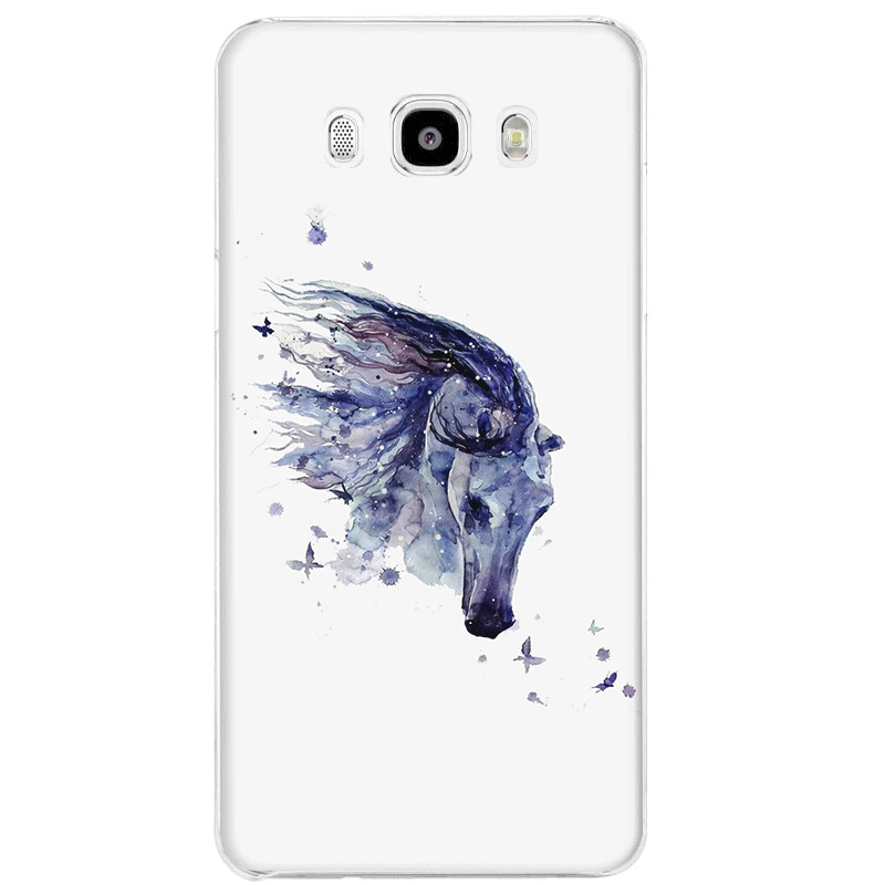 Чехол для samsung Galaxy M10 M20 M30 M40 S6 S7 край S8 S9 S10 S10e Plus Note 8 9 S3 S4 S5 крышка акварель Лошадь картина маслом