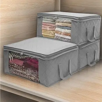 

Non-Woven Quilt Storage Bag Non-Woven Storage Bags Folding Portable Desktop Dustproof Large Capacity Wardrobe Clothing