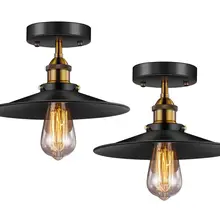 Amazon Лидер продаж Железный искусства в соответствии с американским Стиль промышленный потолочный светильник под старину железная висячая ЛАМПА вход в коридор огни