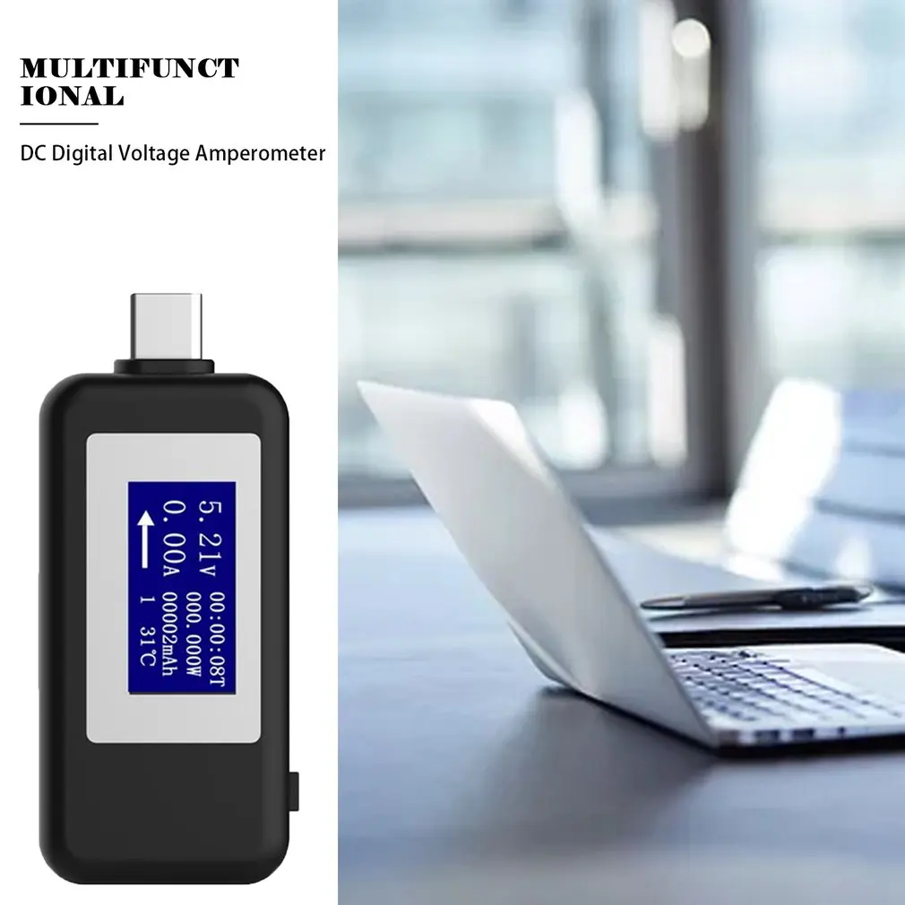 Тип-c USB Тестер DC Цифровой вольтметр Usb тестер напряжение измеритель тока Амперметр детектор power Bank зарядное устройство вольтметр с индикатором