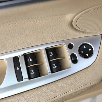 

ABS Decoration Trim Decor Cover Door Armrest Window Switch New 4pcs/Set