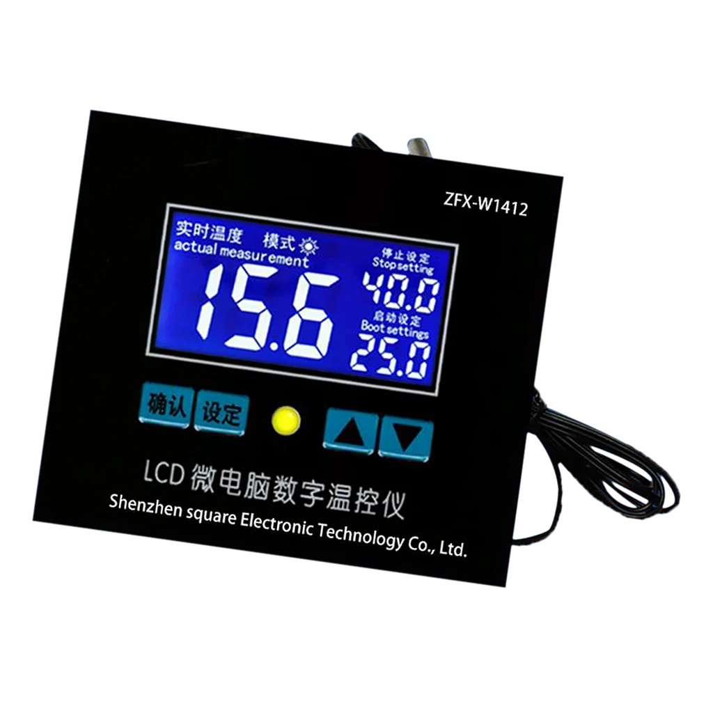 Temperature Thermostat Controllers, Fahrenheit & Centigrade, 12V for Sous Vide, Home Brewing, Oven, Incubator