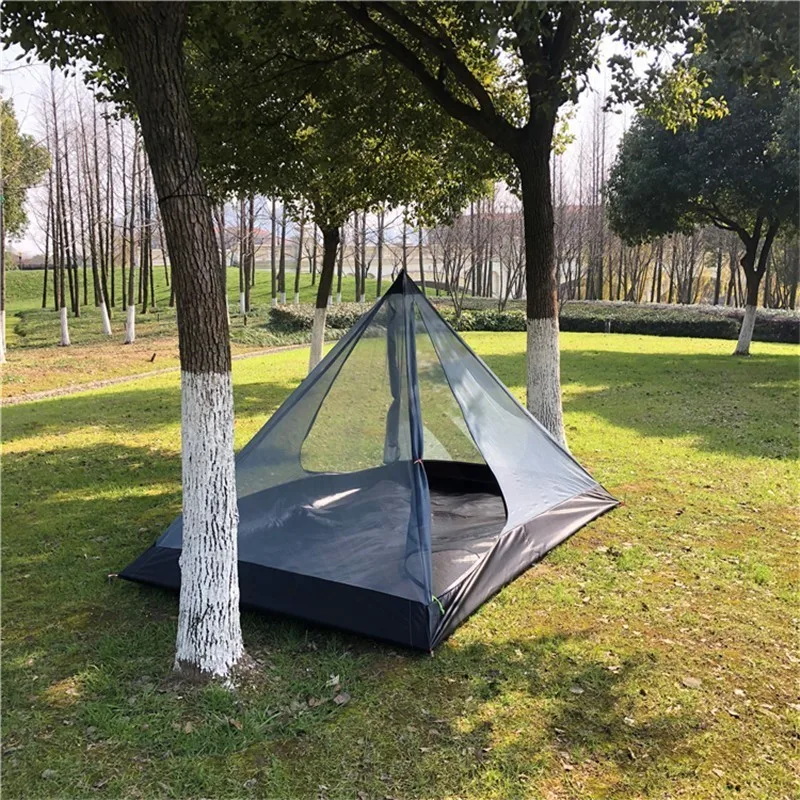 Ultralight Summer Rodless Mesh Tent Single Person Outdoor Camping Tent Portable Anti Mosquito