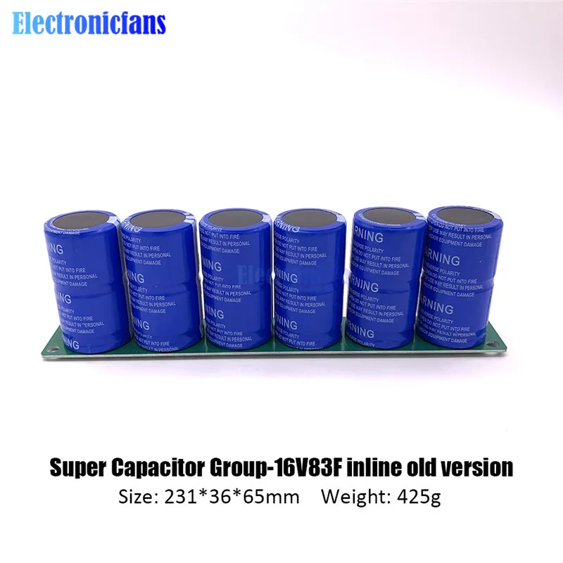 2pcs 500F 2.7V Super Farad Capacitor Single Row 5.4V 250F Low ESR Ultracapacitor