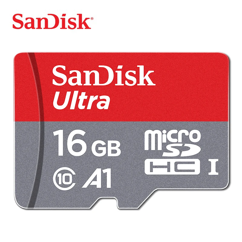 SanDisk A1 карта памяти 256 ГБ 200 ГБ 128 Гб 64 Гб 98 МБ/с./с 32 Гб 16 Гб Micro sd карта класс 10 UHS-1 флэш-карта памяти Microsd TF/sd карта - Емкость: 16 ГБ