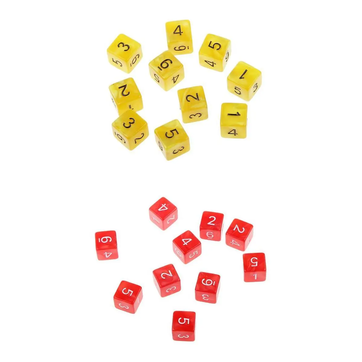 20Pcs 16mm Six Sided Dice D6 Square for Playing Dungeons D&D TRPG Game Toys