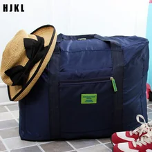 HJKL Складная жаккардовая дорожная сумка для хранения багажа Большая вместительная подвижная сумка