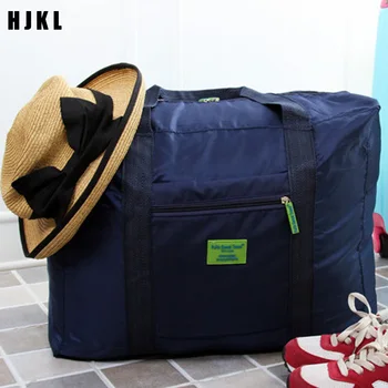 

HJKL Collapsible jacquard travel storage bag luggage storage bag large capacity moving bag