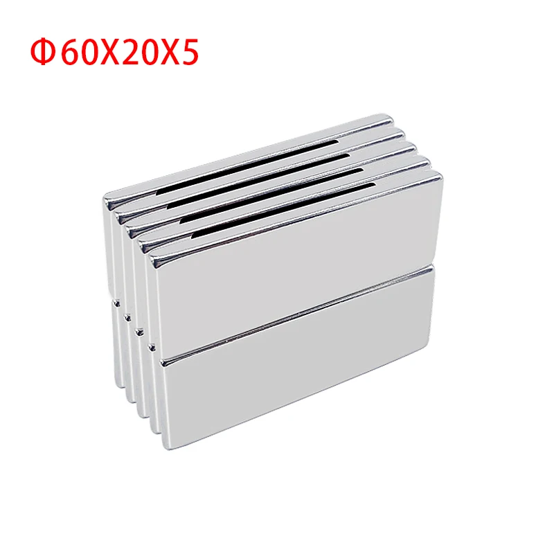 60x20x5mm Neodymium Magnet Strip Samll Rectangle Magnets Super Strong Powerful Permanent Rare Earth Imanes Magnetic | Обустройство