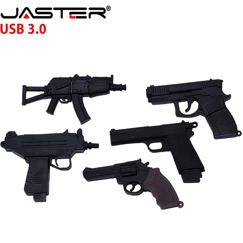 JASTER 3 0 submachine gun usb флэш накопитель Флешка 4G 8G 16G 32G пистолет ak47 мультяшный флешки|USB