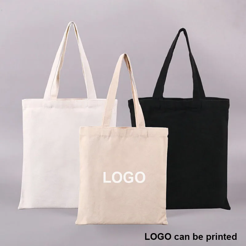 

20pcs Canvas bag custom pattern canvas bag custom logo folding storage bag hand single shoulder drawstring pocket cotton bag