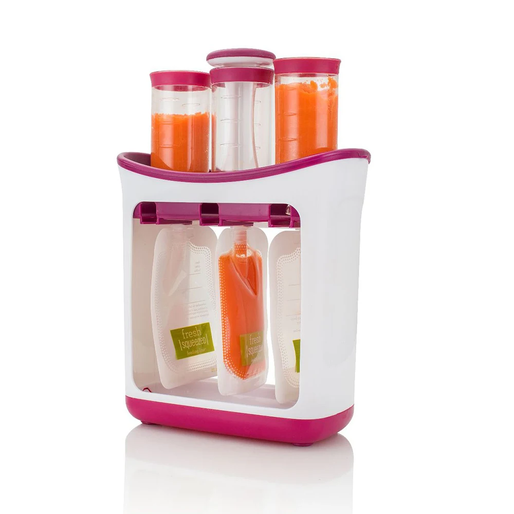 

Children Food Maker Baby Feeding Container Storage Supplie Newborn Toddler Solid Food Pouche Fresh Squeezed Fruit Juice Station