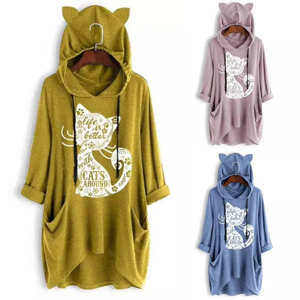 ladies hooded top