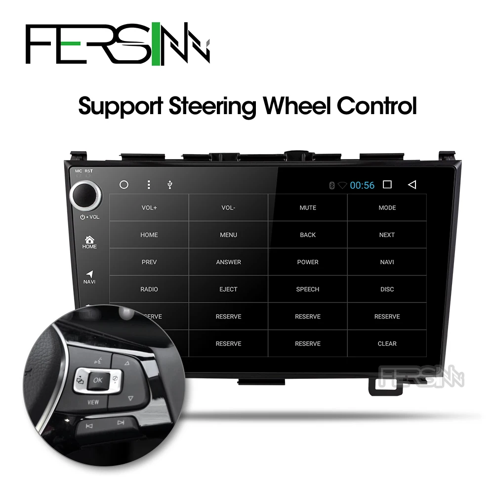 Flash Deal Fersinny 2G+32G android 9.0 car dvd gps player for Honda CRV 2006-2011 with car radio video player gps navigation stereo 2 din 2