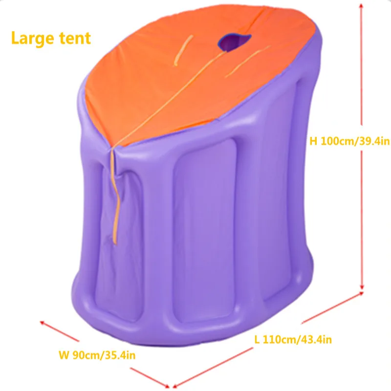 

Inflatable Sauna Tent With Air Pump PVC Sauna Tent Portable Steam Sauna Lose Weight Detox Therapy (Not Include Steam Generator)
