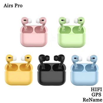 

Macaron Airs Pro 3 TWS 1: 1 Airpodding Pro True Wireless Headphones Bluetooth Earphone In-ear Stereo Earbuds Headset Rename GPS