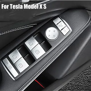 

For Tesla Model X 2016-2020 / S 12-20 Door Armrest Window Switch Button Trim 14ps