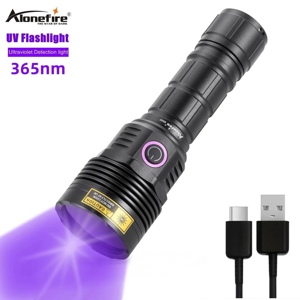 Alonefire linterna uv negra para Escorpión, lámpara fluorescente, linterna de detección de boyas de SV47, 15W|Linternas antorchas| AliExpress