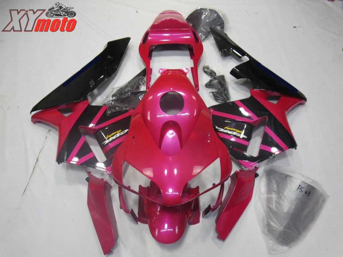 

Injection ABS Fairing For CBR600RR F5 2003-2004 Motorcycle Full Fairing Kits For CBR 600RR 03-04 Bodyworks Pink and Black