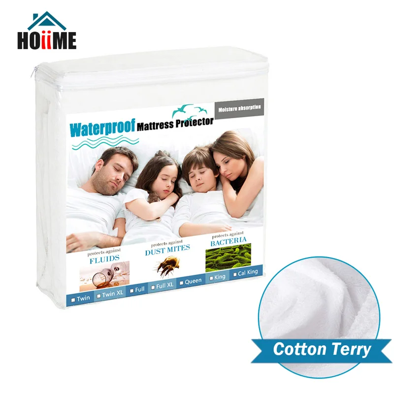 

160X200/180x200cm Waterproof Mattress Cover Soft Terry Sheet Matress Protector Elastic Bedspread on The Bed Offer Dropshipping