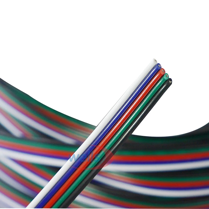 5 м/10 м 2pin 3pin 4pin провод удлинитель Соединительный кабель для 3528 5050 RGB светодиодная