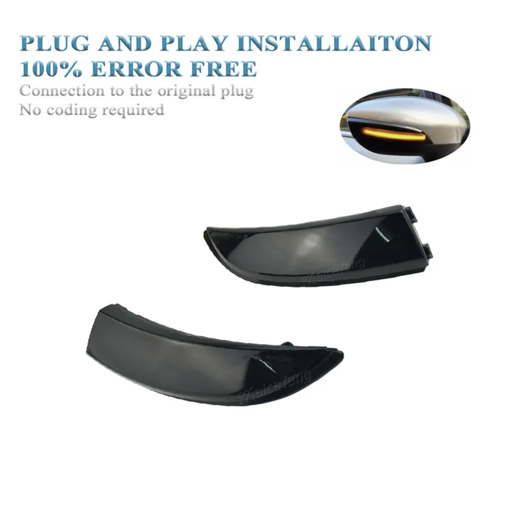 

Flowing Mirror LED Dynamic Blinker For Ford Fiesta MK6 Focus 2008 -2017 B-Max Sequential Indicator Rearview Turn Signal light