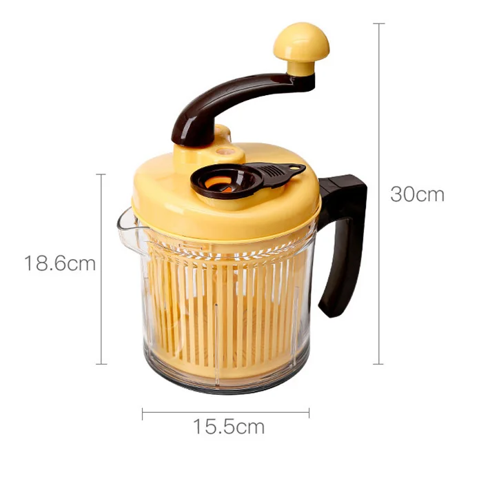 

Portable Blender Manual Food Processor Multifunction Kitchen Meat Cutter Vegetable Slicer Chopper Household Meat Grinder Mixer