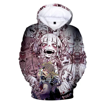 

Aikooki Himiko Toga 3D Hoodies Men/women Sweatshirts Hoody Hooded Full High Street Harajuku Hip Hop 3D Himiko Toga Anime Casual